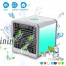 DPROMOT Air Cooler  3-in-1 Small Air Conditioning Appliances Portable Mini Air Cooler USB Personal Space Air Conditioner with 7 Colors LED Lights - B07FCRQHLF